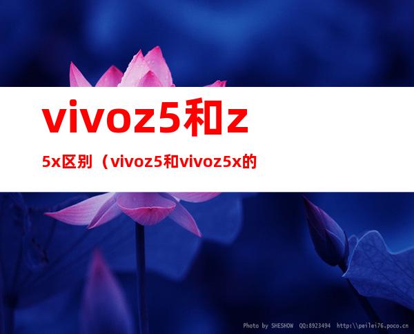 vivoz5和z5x区别(vivoz5和vivoz5x的区别)