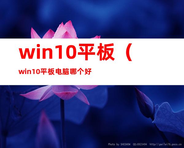 win10平板(win10平板电脑哪个好)