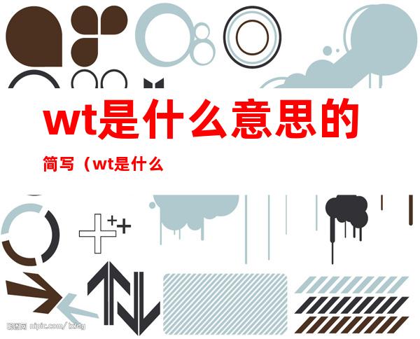 wt是什么意思的简写(wt是什么简称)