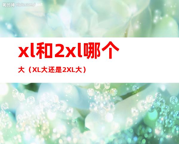 xl和2xl哪个大(XL大还是2XL大?)