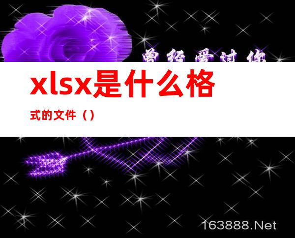 xlsx是什么格式的文件（）