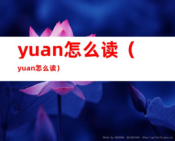 yuan怎么读(yuan怎么读)